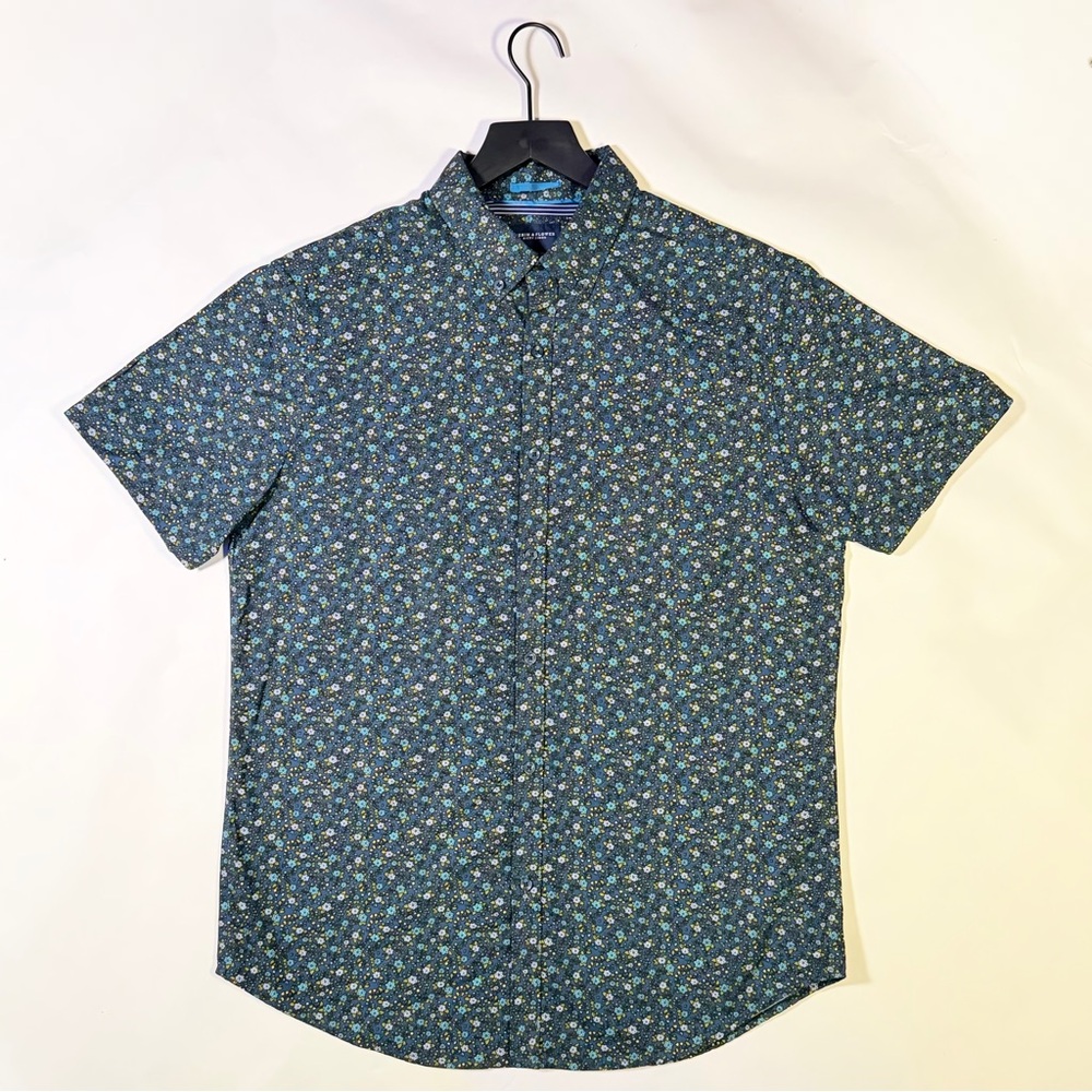 Denim & Flower Blue Floral Button Down Shirt